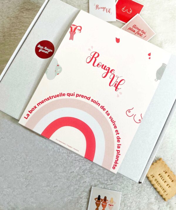 box rouge vif grenat