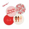 autocollants rouge vif